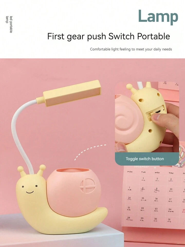 Snail rechargeable desk lamp