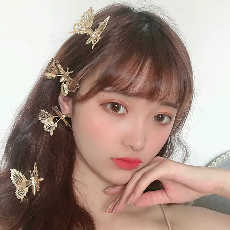 Moving Butterfly Hair Clips