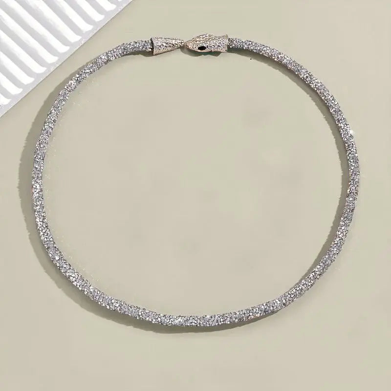 Silver Bendable Necklace Elena