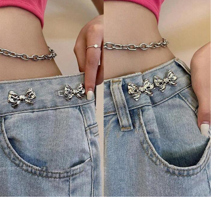 Bowknot Button Waistband ELENA