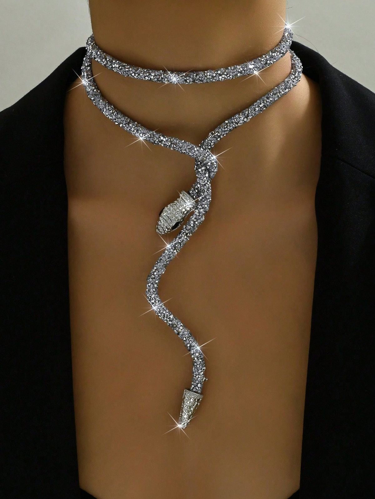Silver Bendable Necklace Elena