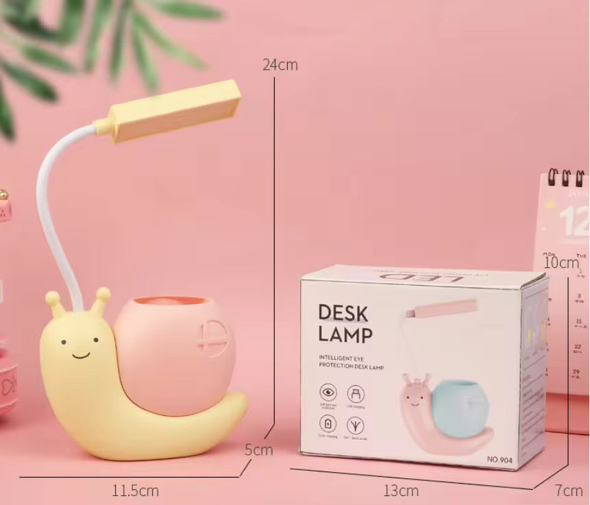 Snail rechargeable desk lamp