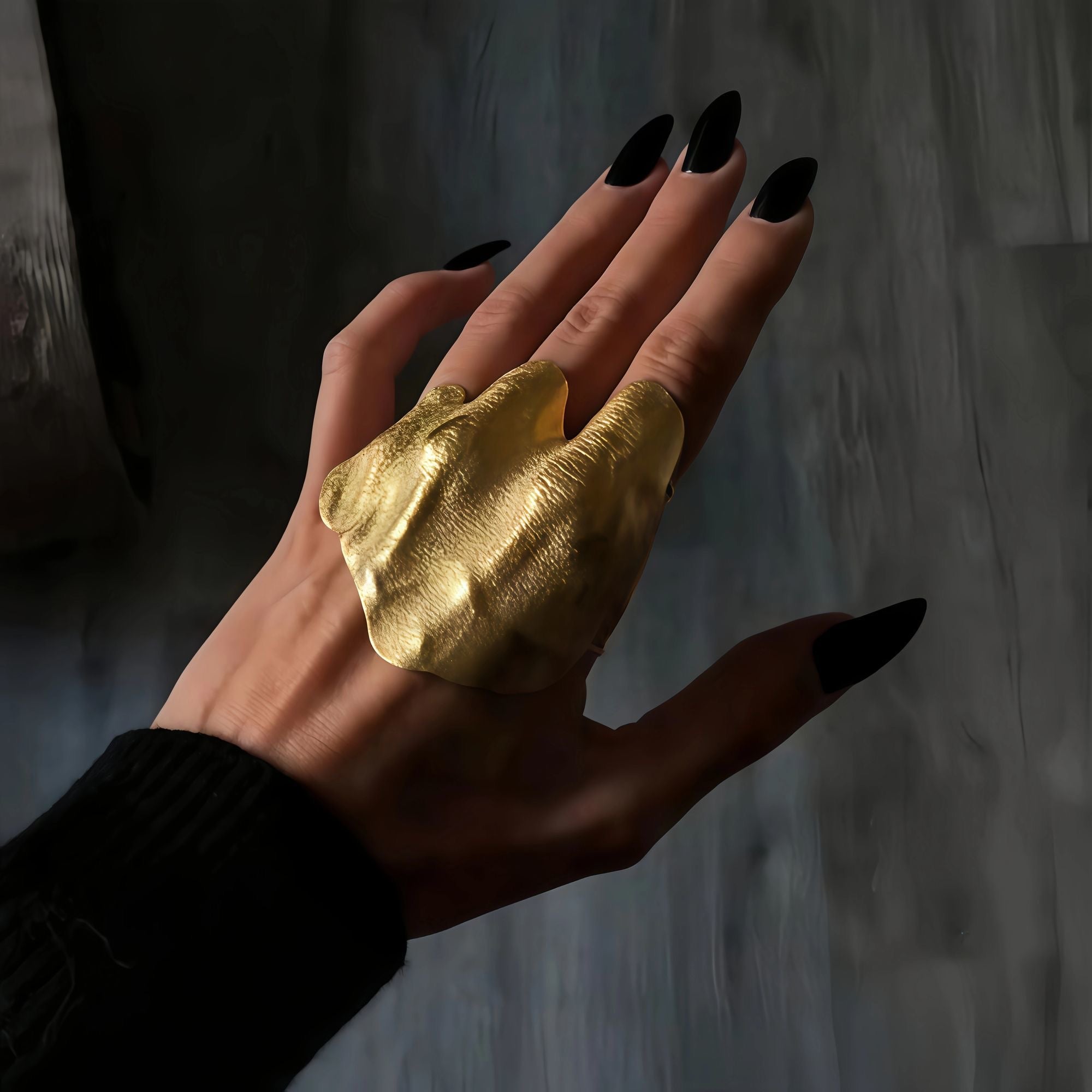 Gold Knuckle Ring