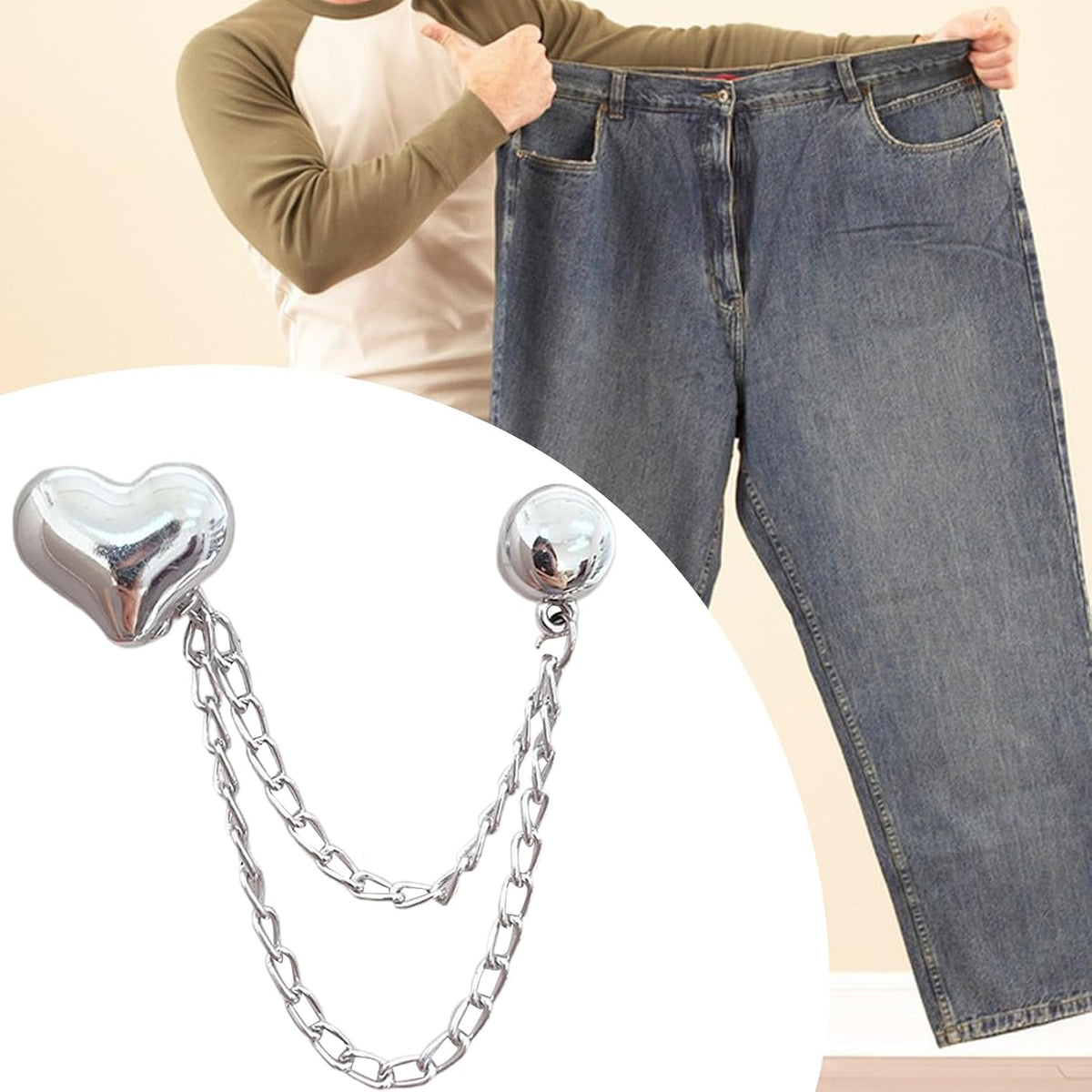 Heart shirt&trousers magnetic Clips (2 Pieces)