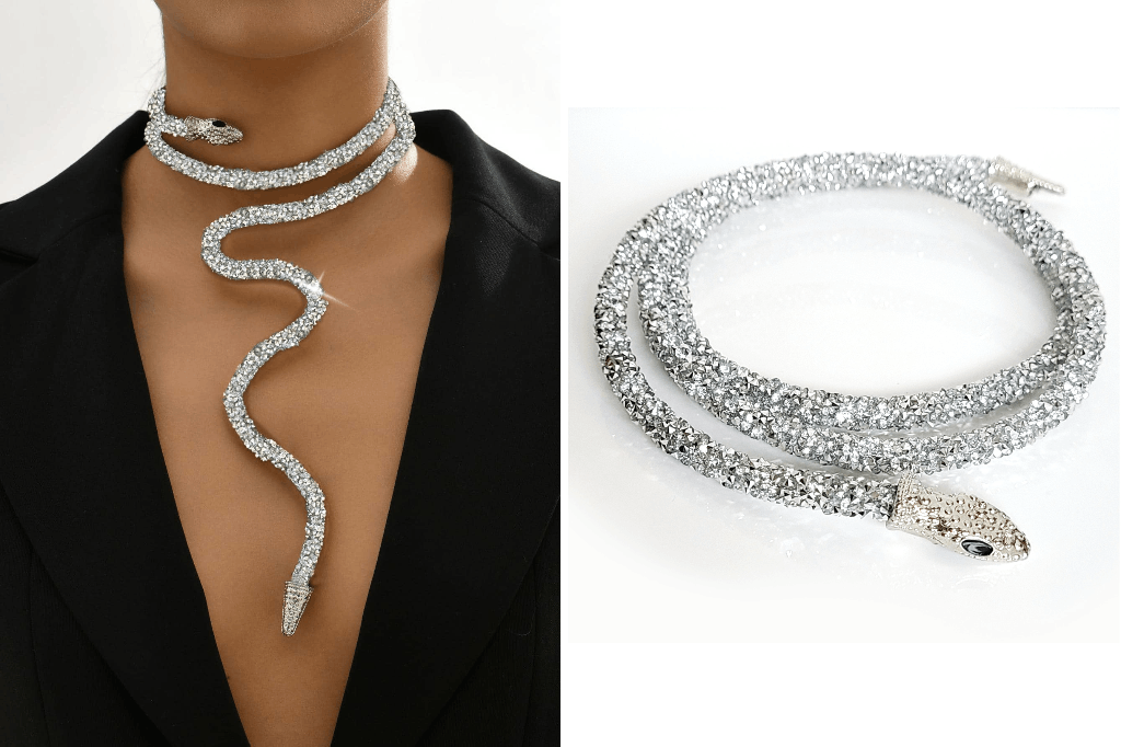 Silver Bendable Necklace Elena