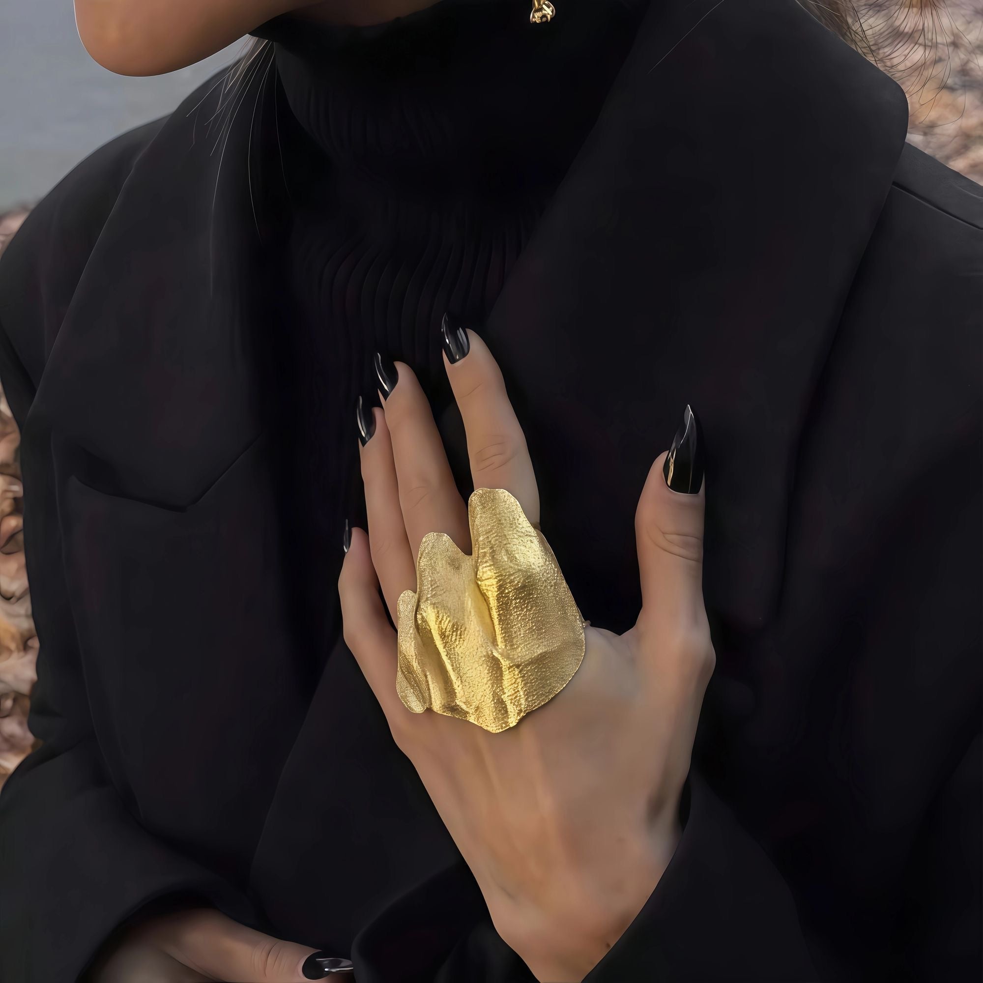 Gold Knuckle Ring
