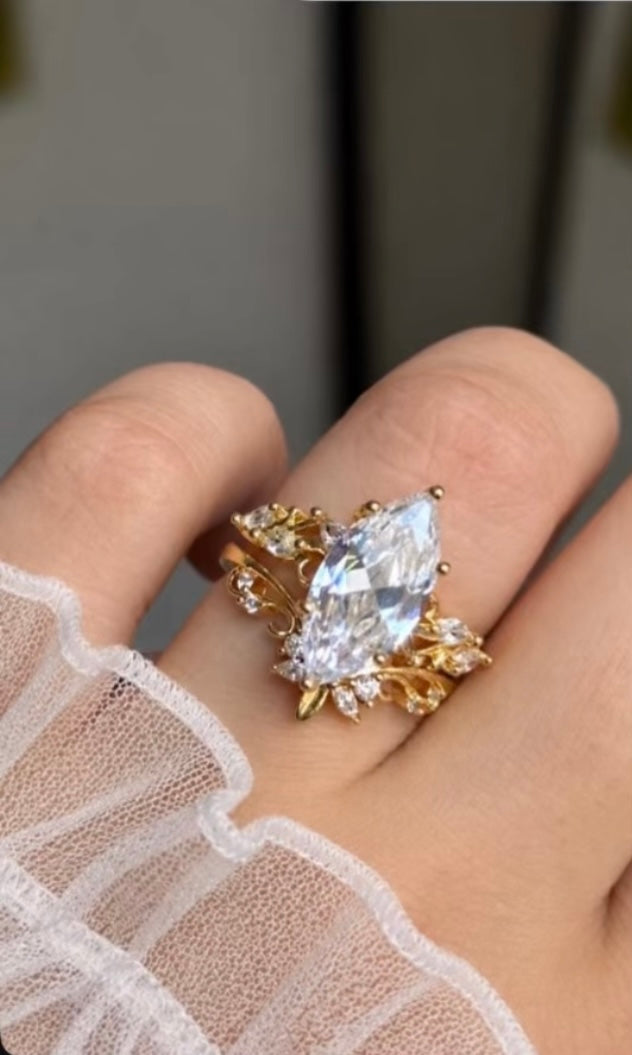 Rapunzel gold strass Ring